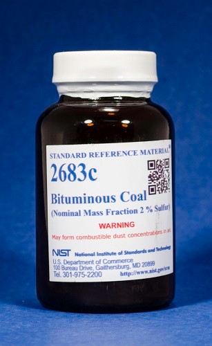 SRM 2683c - 煙煤(標(biāo)稱質(zhì)量分?jǐn)?shù)2%硫)