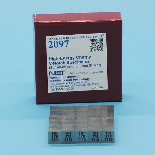 SRM 2097 - 高能Charpy V-缺口標本(自驗證，8毫米射手)