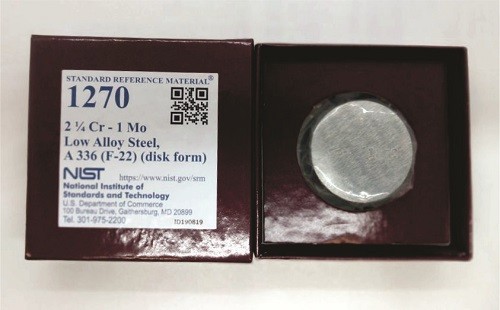 SRM 1270 - La鋼，Cr-Mo(A 336)(F-22)標準品
